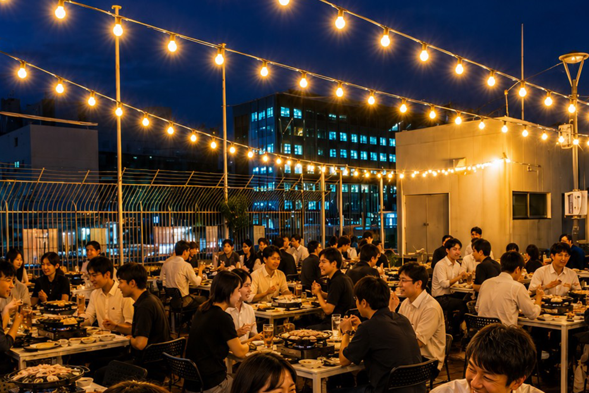 ヨドバシ甲府屋上のBBQ